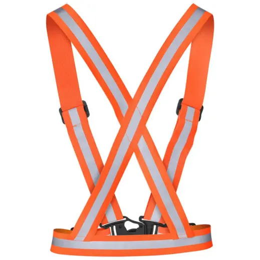 Hi-Viz Reflective Safety Belt Orange Back